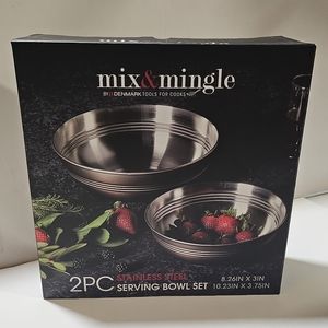 Stainless Steel Serving Bowl Set